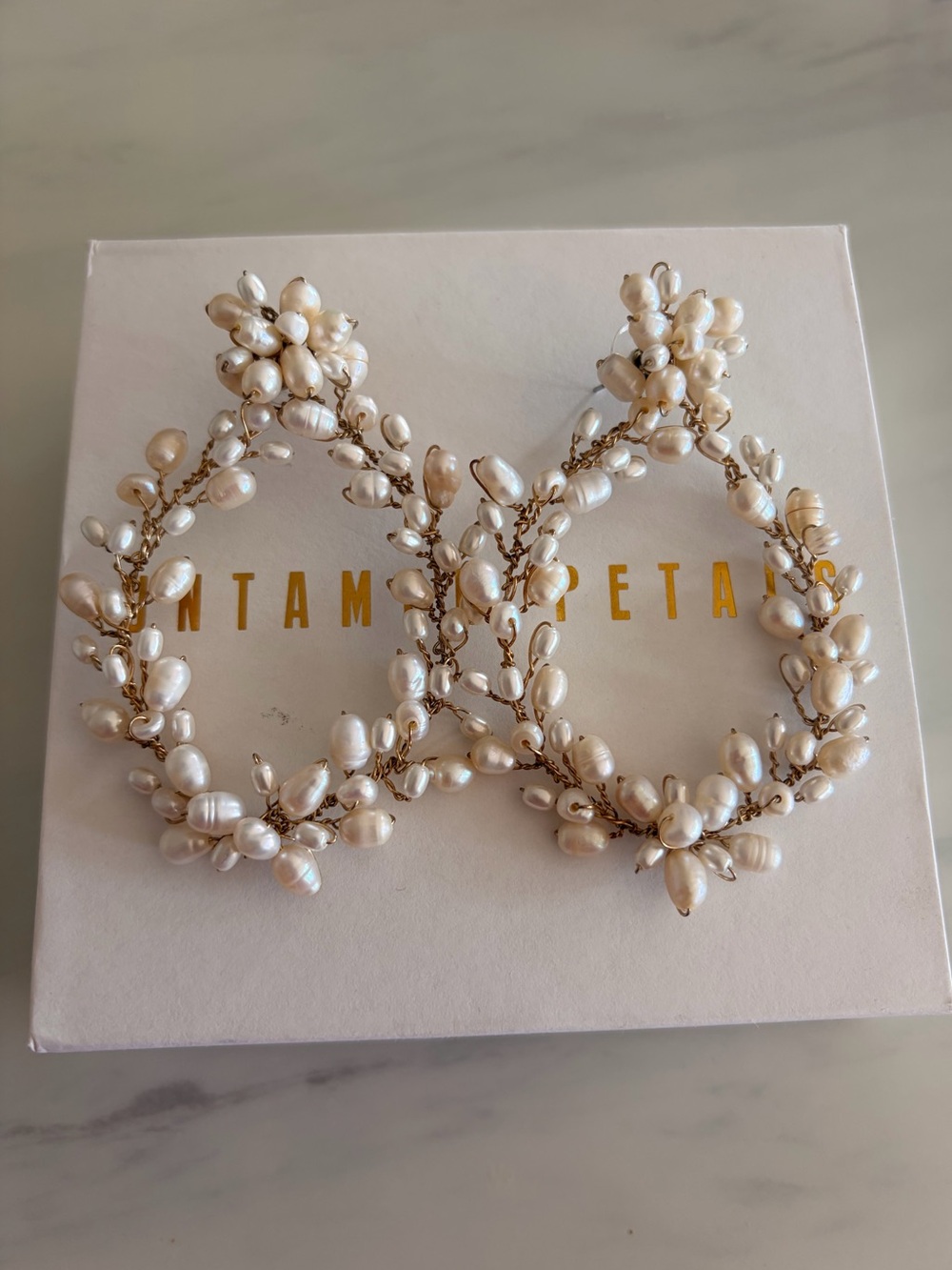 Untamed Petals Gold Paradise Earrings
